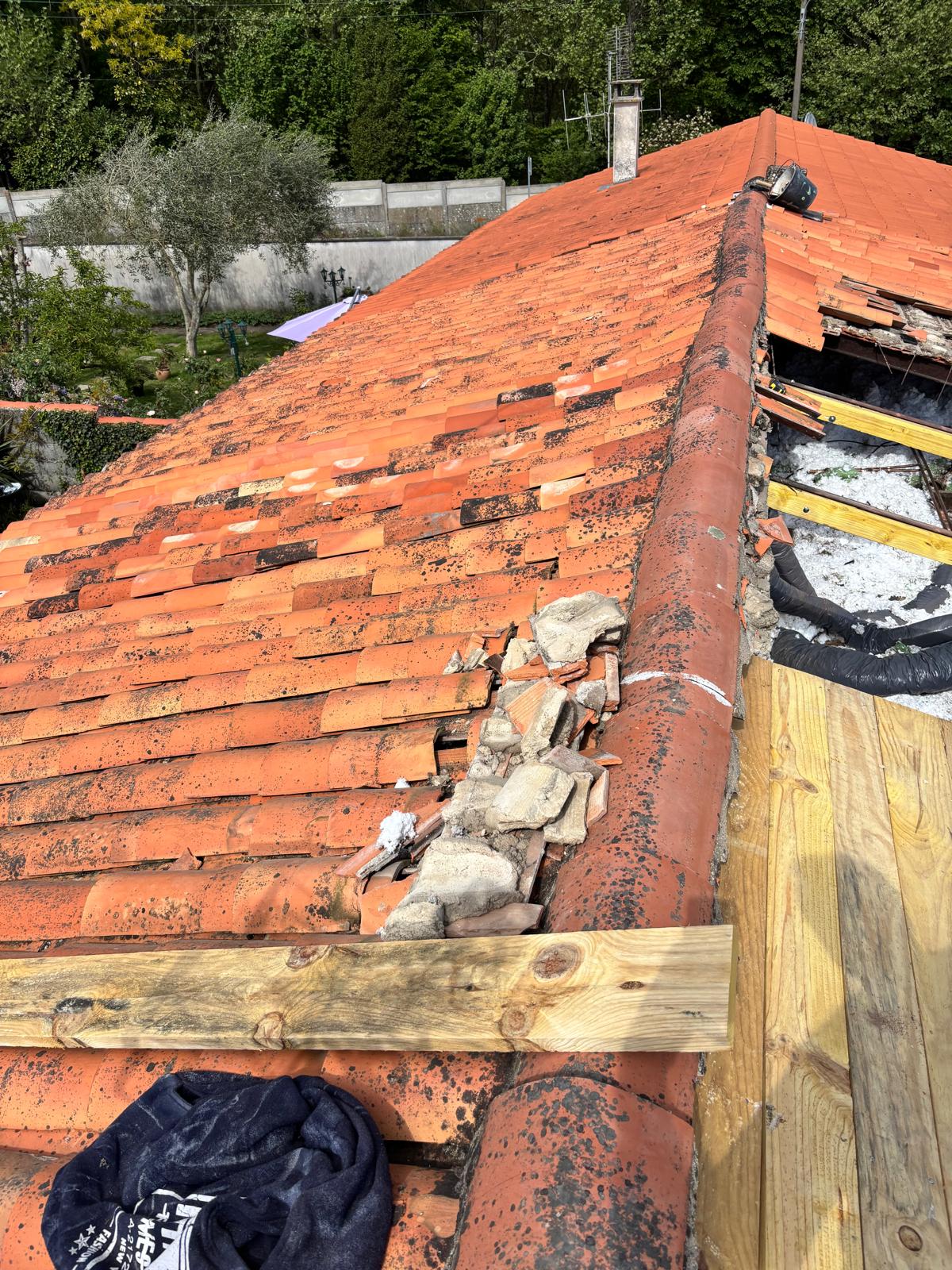 Réfection d'angle de toiture – Reconstruction de croupe